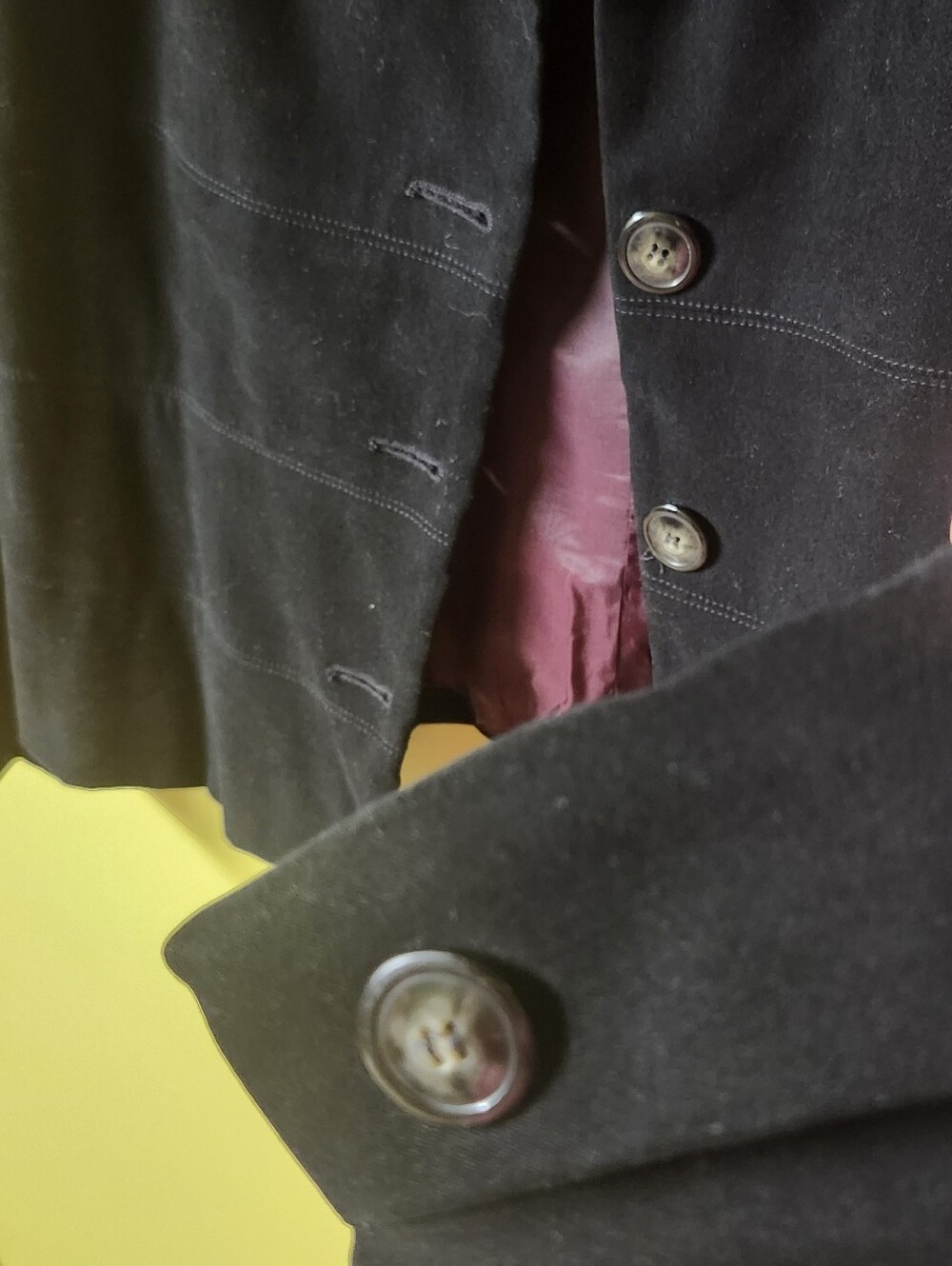 Vintage "Sunny Names" Black Button-Down Blazer Jacket, Sz 12 - Picture 6 of 7